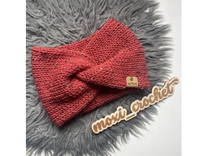 tweed čelenka červená