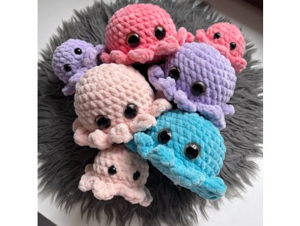 NÁVOD - Medůzka DVĚ VELIKOSTI - bez přišívání !!! PŮVODNÍ VERZE