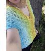 Ručně háčkovaný topík na plavky či croptop
