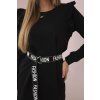 cze pm Damske saty s volanky a paskem cerny 32794 3