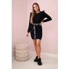 cze pm Damske saty s volanky a paskem cerny 32794 4