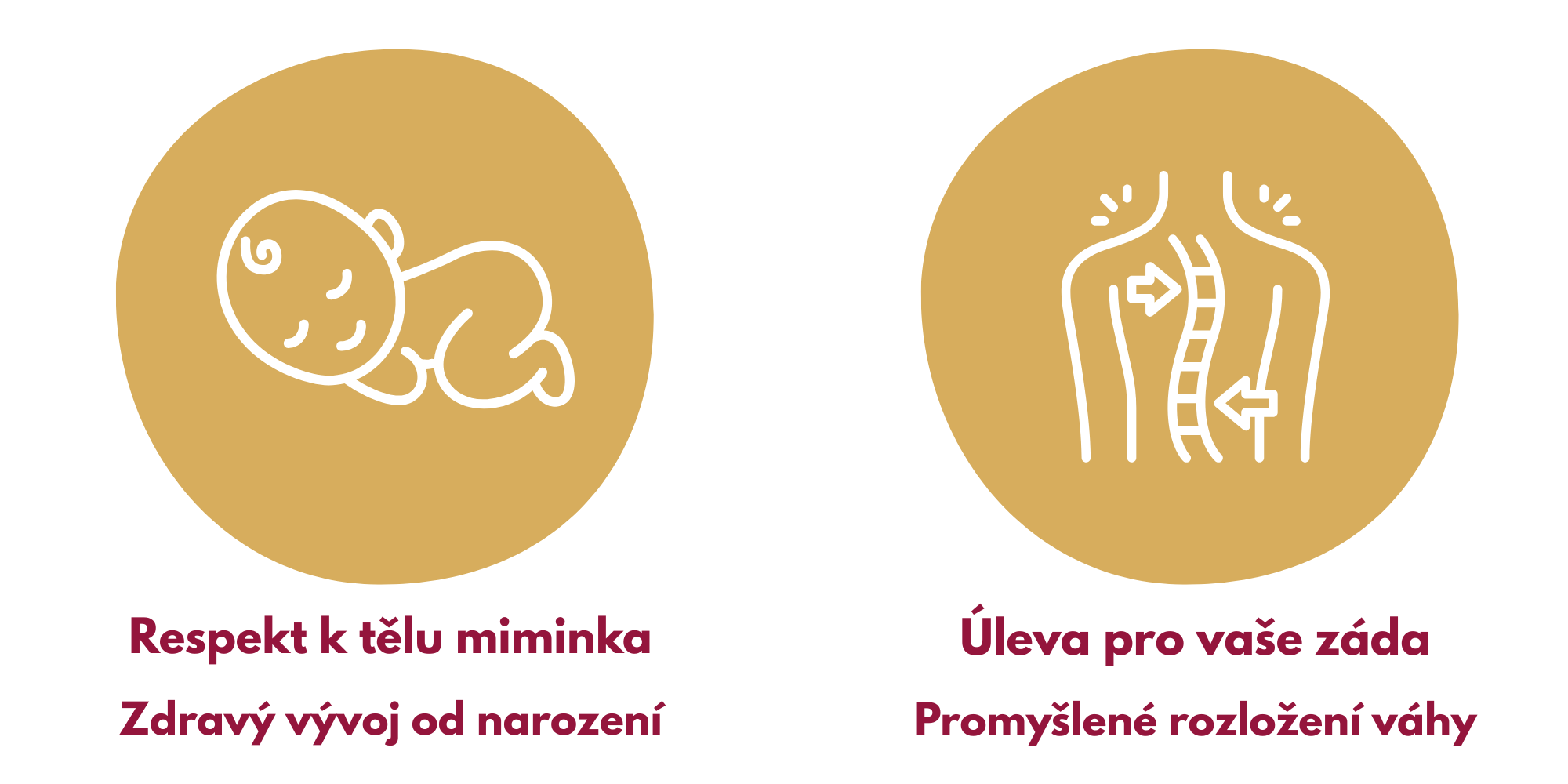 Ergonomická poloha dieťaťa pri nosení v nosiči MOYO