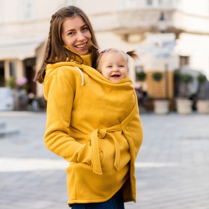 Zavinovací Wrap mikina MOYO – nošení miminka vpředu