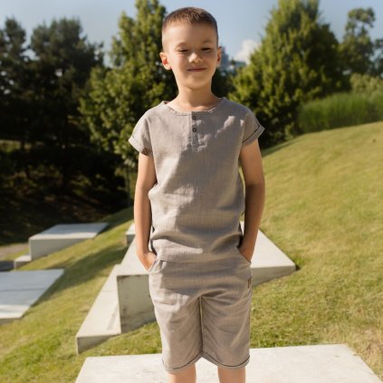 ľanový top pre deti MOYO