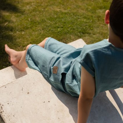 ľanové kraťasy pre deti MOYO