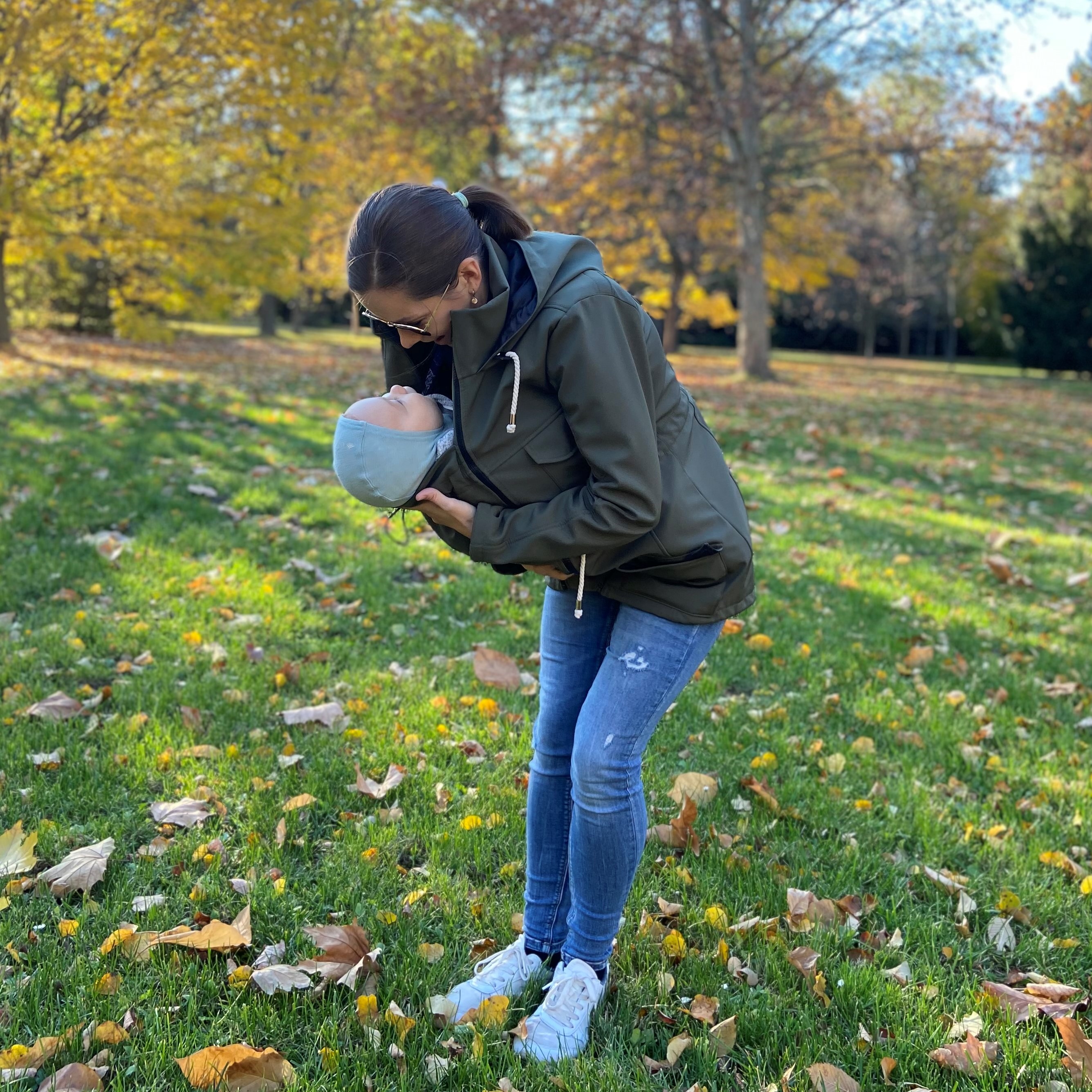 Softshellová bunda na nosenie detí Basic – Khaki | MOYO Veľkosť: M