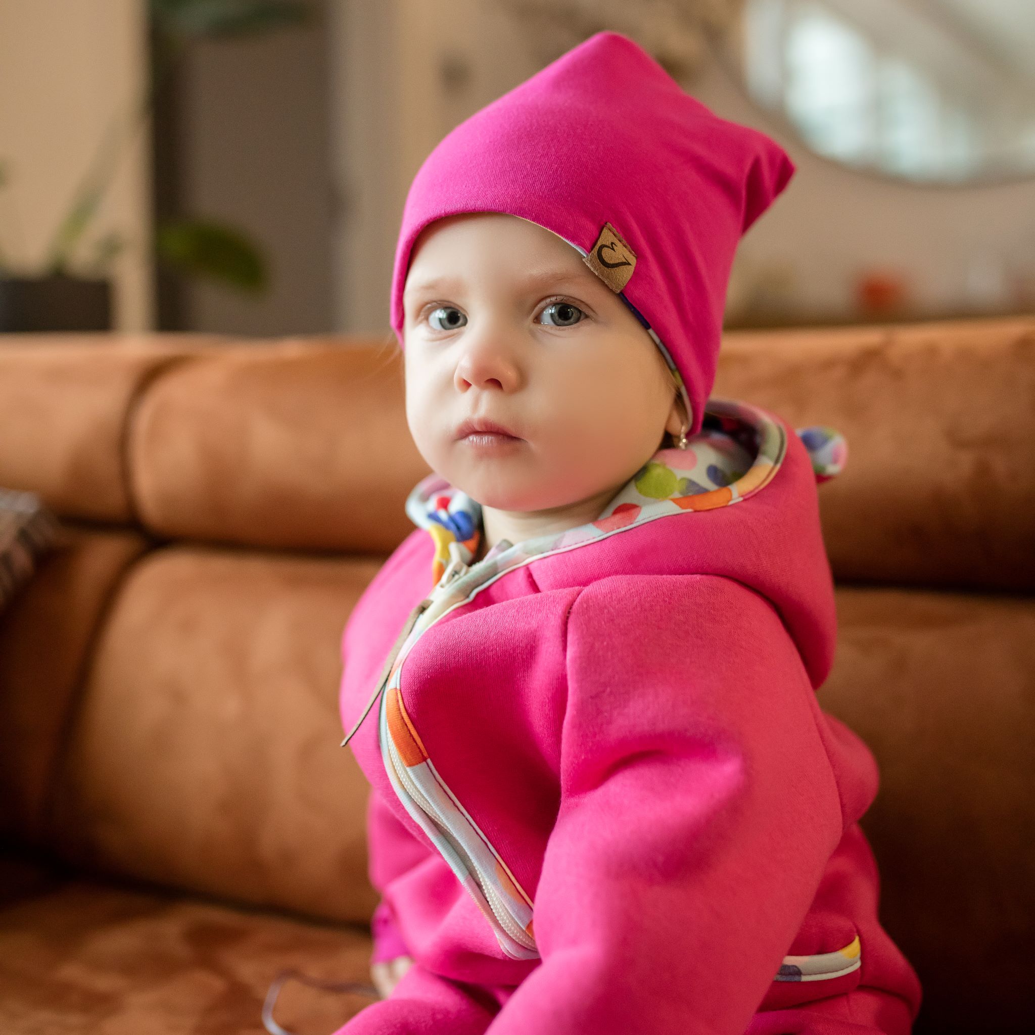 Teplákový overal pre deti - Pink | MOYO Veľkosť: 92/98
