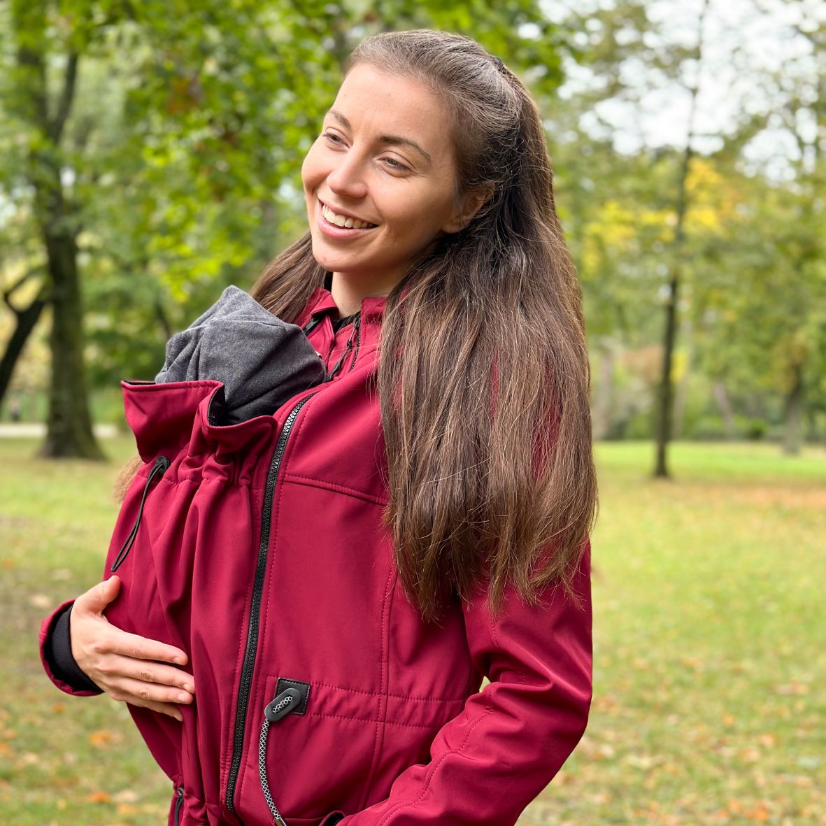 Softshellová bunda na nosenie detí Basic – Bordó | MOYO Veľkosť: M