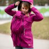 Dámská softshellová bunda na nošení dětí Fuchsia