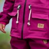 Detská softshellová bunda Fuchsia