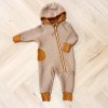 detský vlnený overal detail materiálu