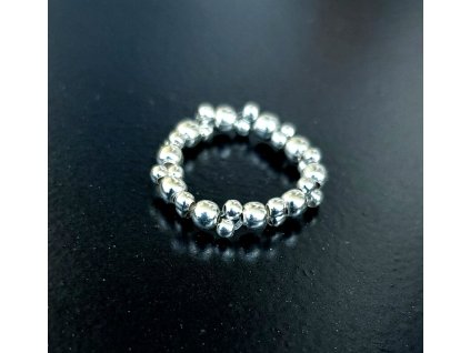 STŘÍBRNÝ PRSTÝNEK DOUBLE BUBBLES