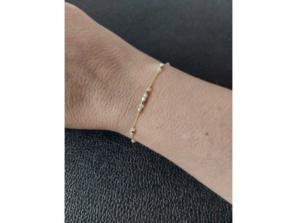 Náramek mix světlých minerálů