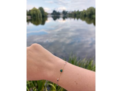 Náramek barevný z minerálů