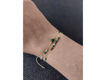 Náramek s malachitem
