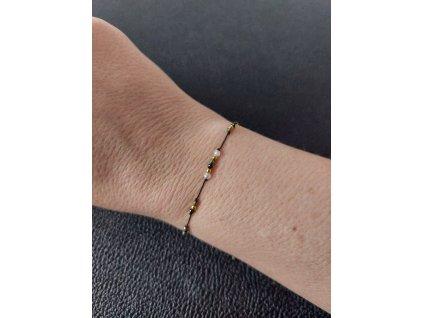 Náramek mix černých minerálů