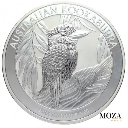 Investičné striebro - minca 1000 g - AUSTRALIA 2014 - KOOKABURRA