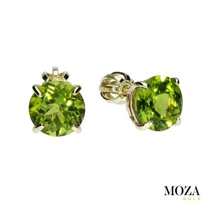 Náušnice s olivínom MG2842