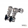 Diamantové náušnice so zafírom MG2570