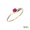 Diamantový prsteň s rubínom MG1177