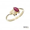 Diamantový prsteň s rubínom MG1271