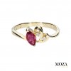 Diamantový prsteň s rubínom MG1271