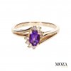 Diamantový prsteň s ametystom MG1317