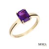 Prsteň s ametystom MG1025