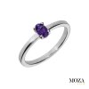 Prsteň s ametystom MG1026