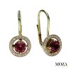 Diamantové náušnice s turmalínom MG2762