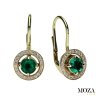 Diamantové náušnice so smaragdom MG2762