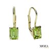 Náušnice s olivínom MG2044