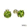Náušnice s olivínom MG2842