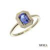 Diamantový prsteň s tanzanitom MG1682