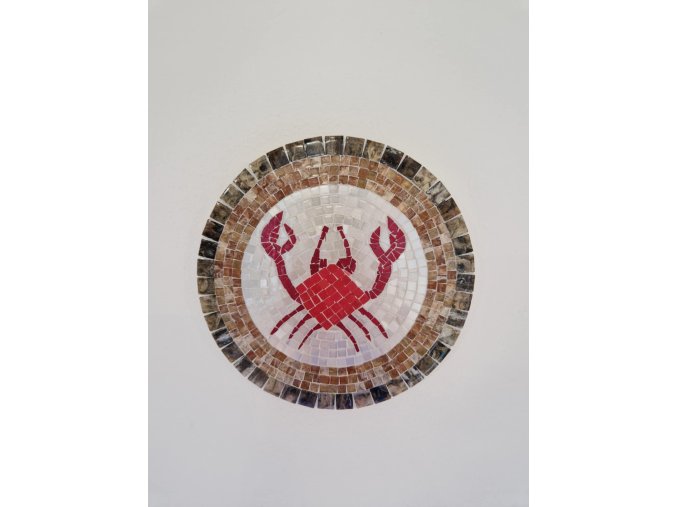mozaika rak, průměr 16cm