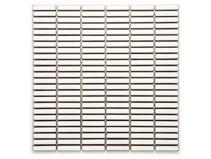 1116 keramicka mozaika biela 10 5x48mm