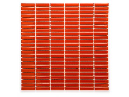 Keramická mozaika červená 10,5 x48mm
