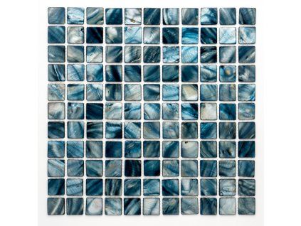 1845 mozaika perletova modra 25x25mm
