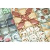 Sklenená mozaika viacfarebná patchwork 23x23x8mm