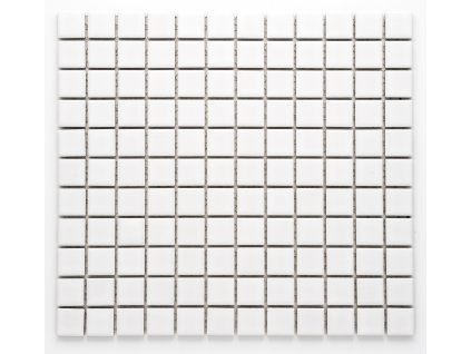 MC25 010 keramická mozaika bílá 25x25mm