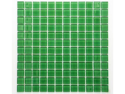 MGC 004 skleněná mozaika zelená 23x23mm