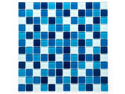 MGC 009 skleněná mozaika modrá 23x23mm