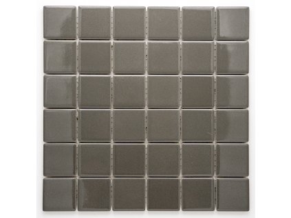 MC48 007 keramická mozaika šedá 48x48mm