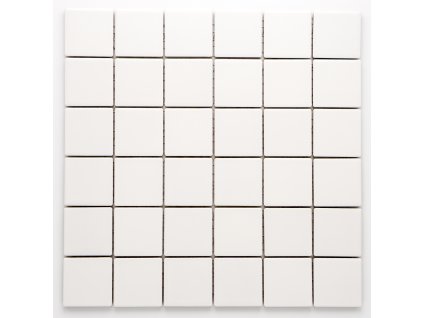 MC48 014 keramická mozaika bílá 48x48mm