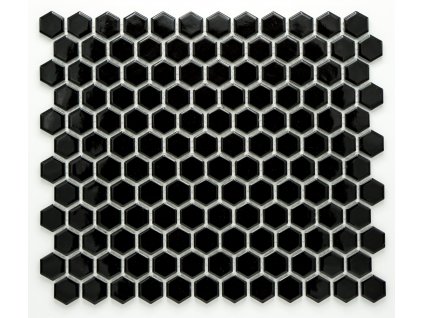 MCH 003 keramická mozaika černá 23x26mm