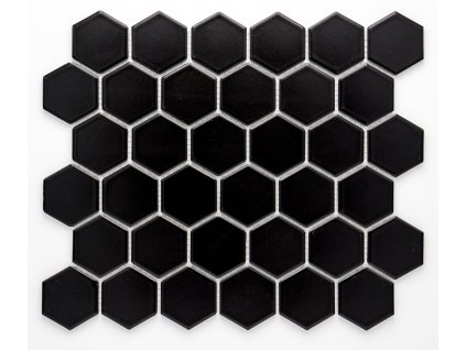 MCH 008 keramická mozaika černá 51x59mm