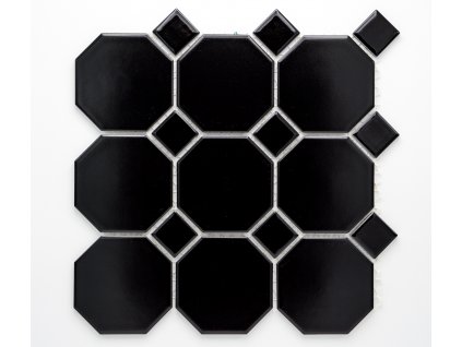 MCO 005 keramická mozaika černá 97x97mm