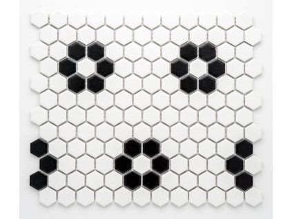 MCH 038 keramická mozaika černá 23x26mm