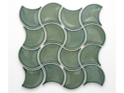 MCS 017 keramická mozaika zelená