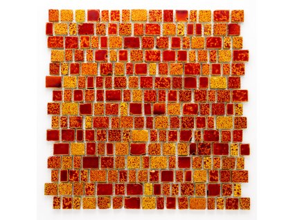 MGC 025 skleněná mozaika červená 12/15/20/25x18x8mm